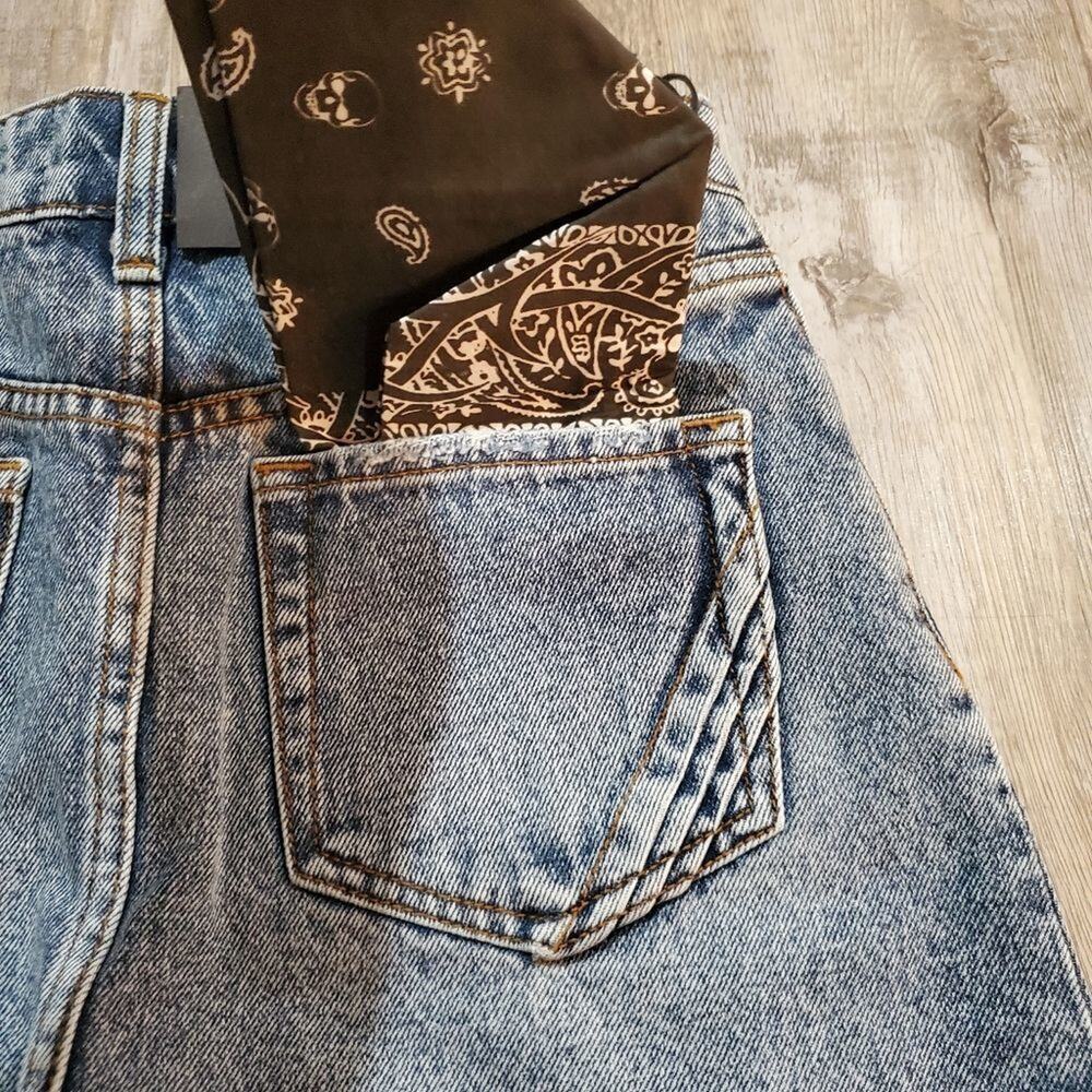 The people vs small nick distressed denim skirt with raw hem - Picture 5 of 10